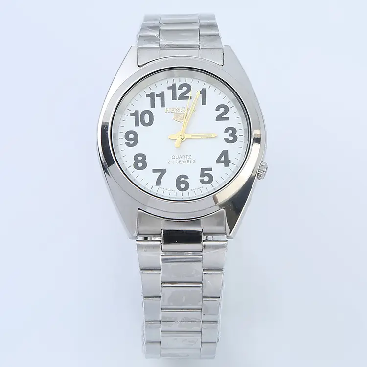 Men's All-Steel White Strap Quartz Watch Waterproof - Image 11