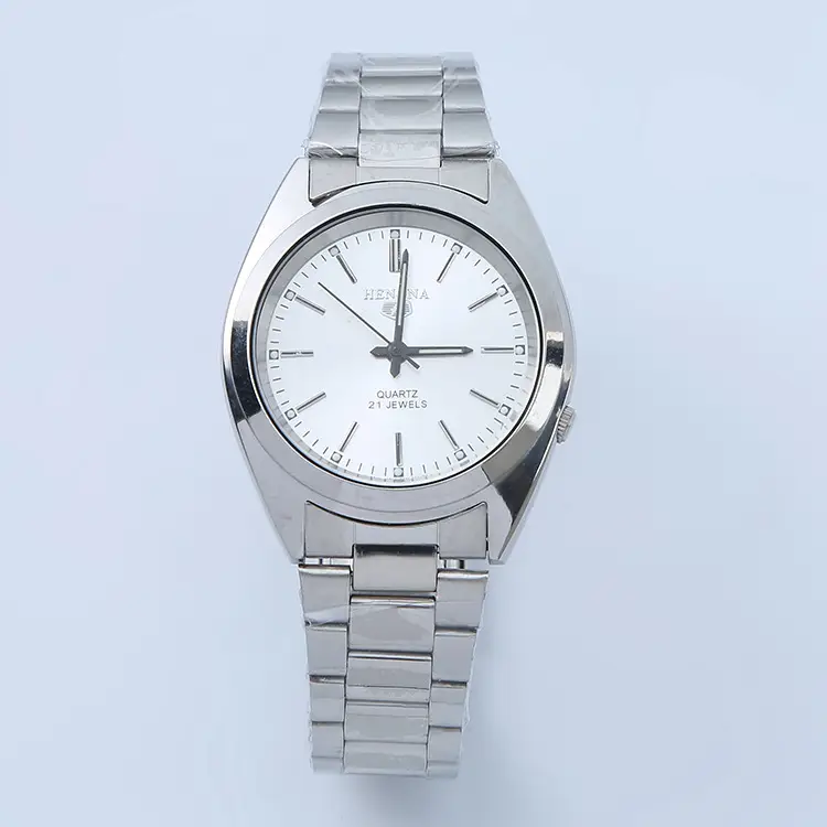 Men's All-Steel White Strap Quartz Watch Waterproof - Image 8