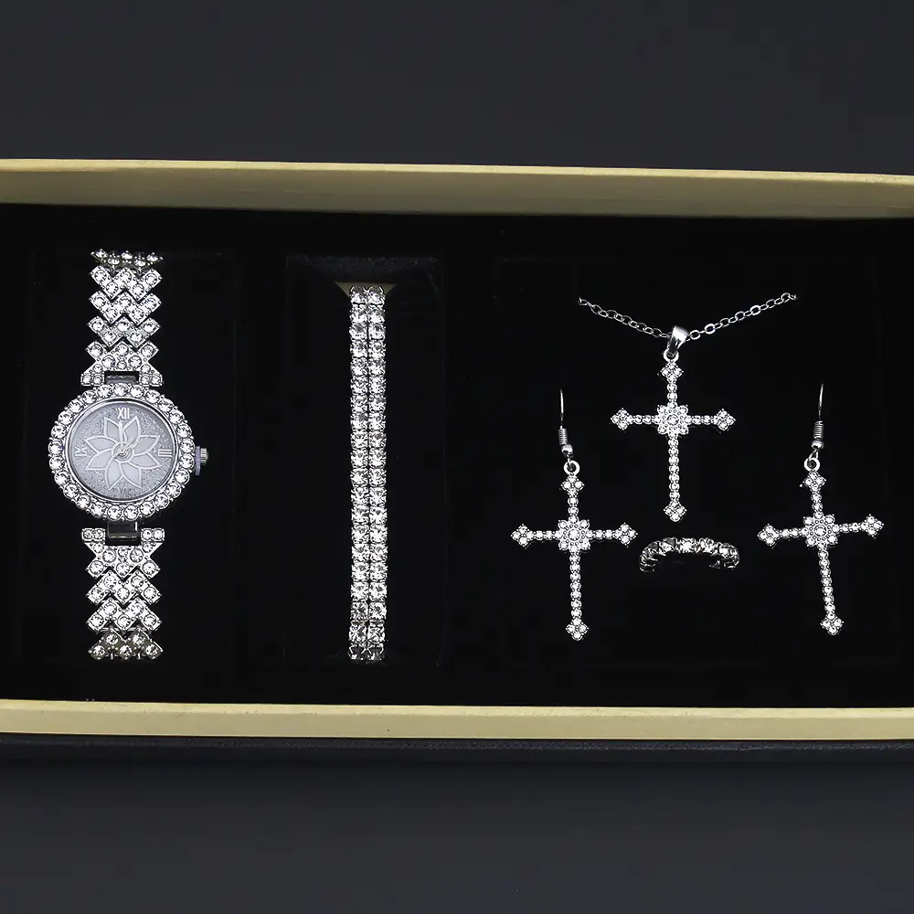 Diamond Crown Jewelry Set for Women British Style - Image 2