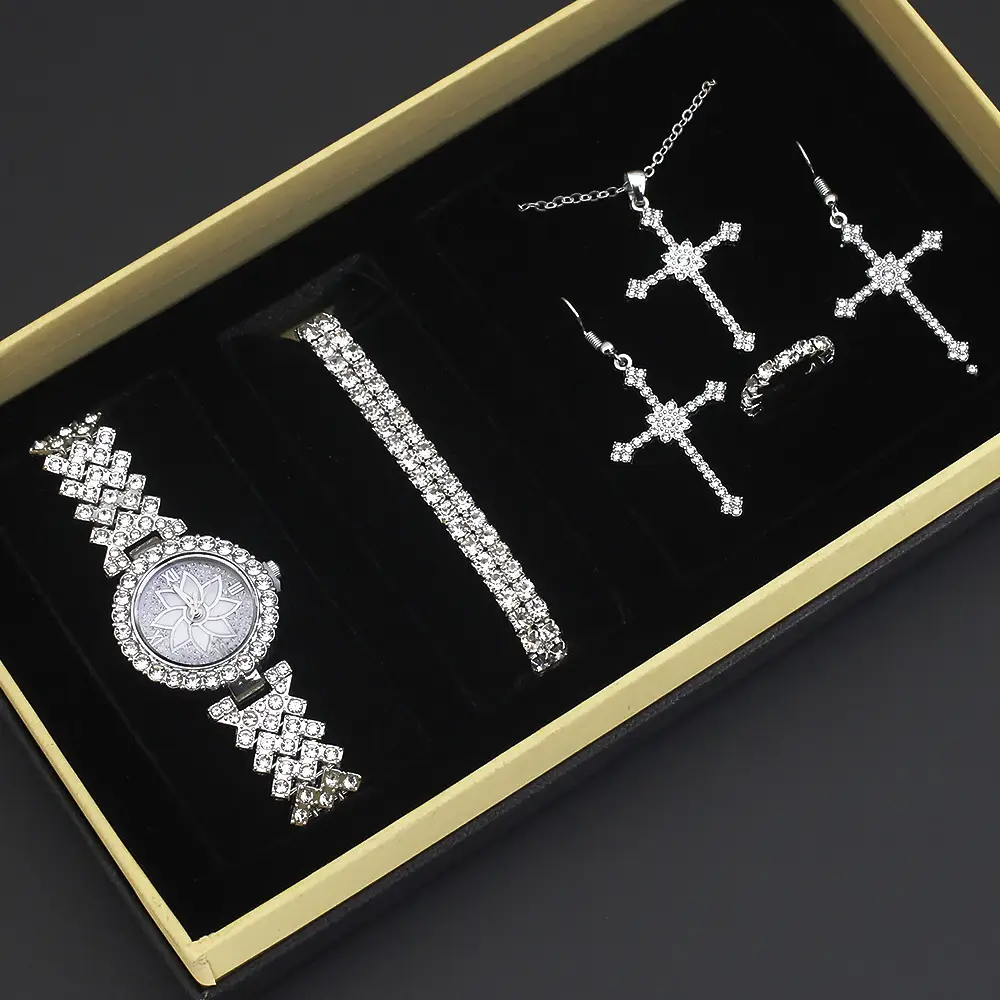 Diamond Crown Jewelry Set for Women British Style - Image 5
