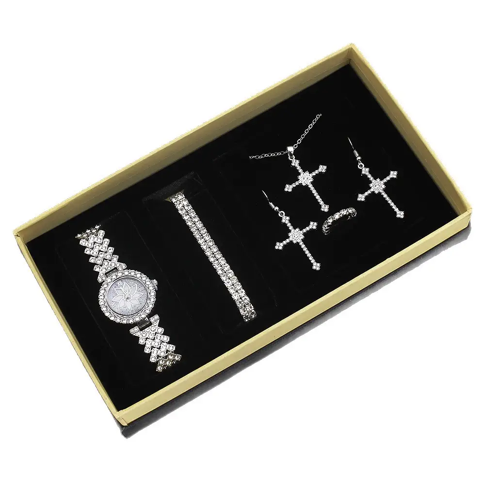 Diamond Crown Jewelry Set for Women British Style - Image 6