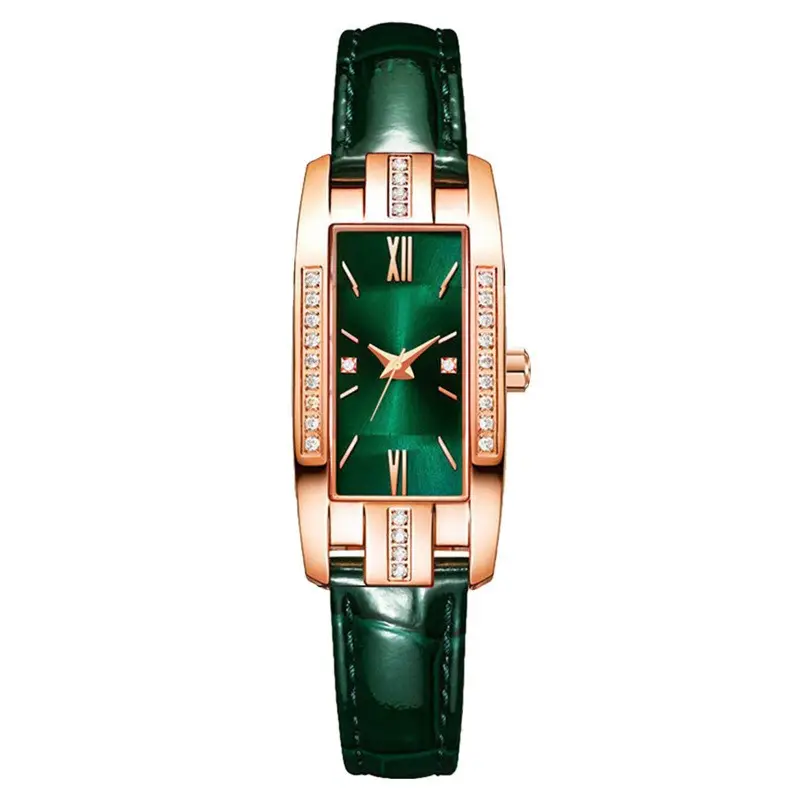 2025 Women's Rose Gold Classical Watch with Emerald Dial - Image 7
