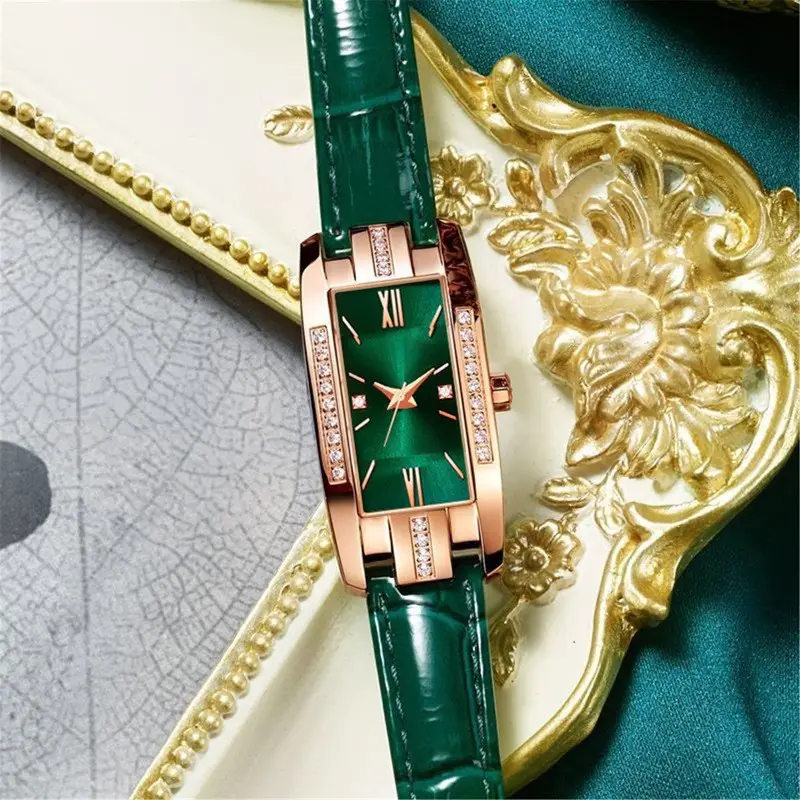 2025 Women's Rose Gold Classical Watch with Emerald Dial — feature 7