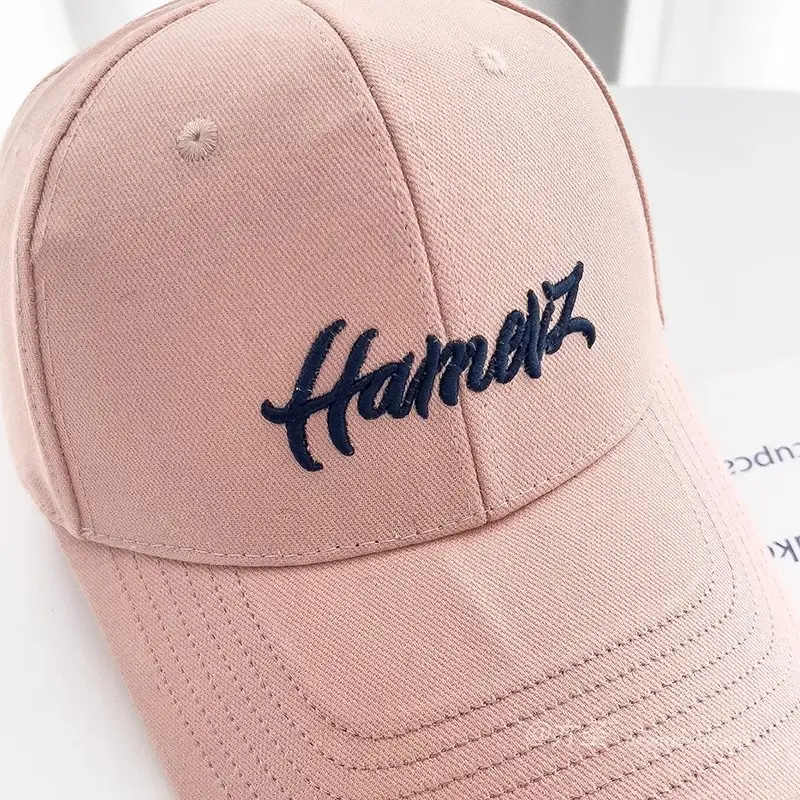 Pink Letter Embroidered Baseball Cap for Women — feature 12