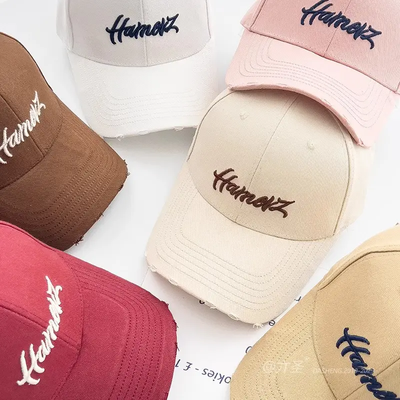 Pink Letter Embroidered Baseball Cap for Women — feature 3