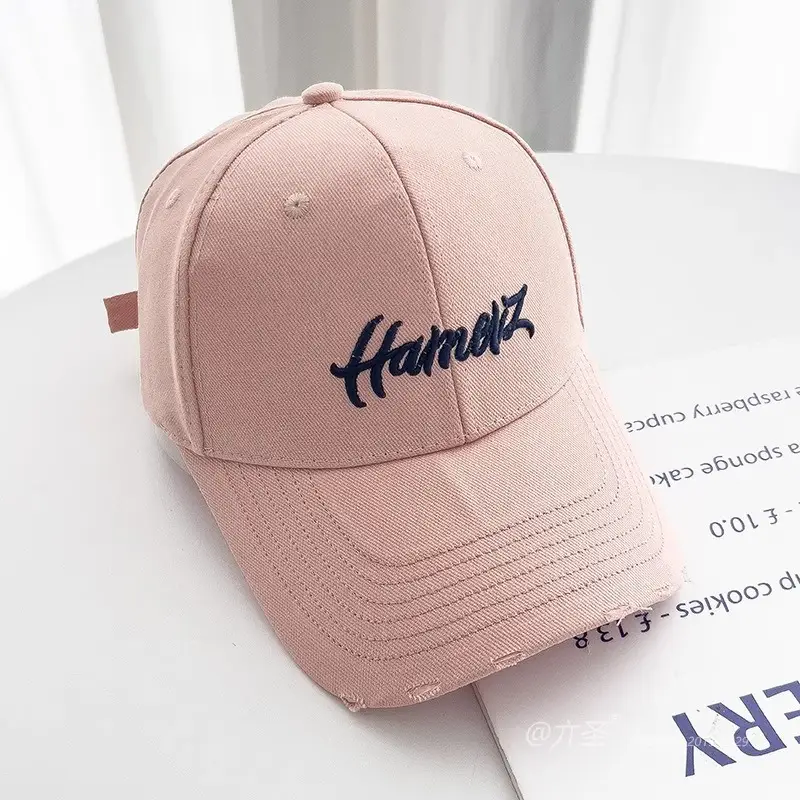 Pink Letter Embroidered Baseball Cap for Women - Image 6