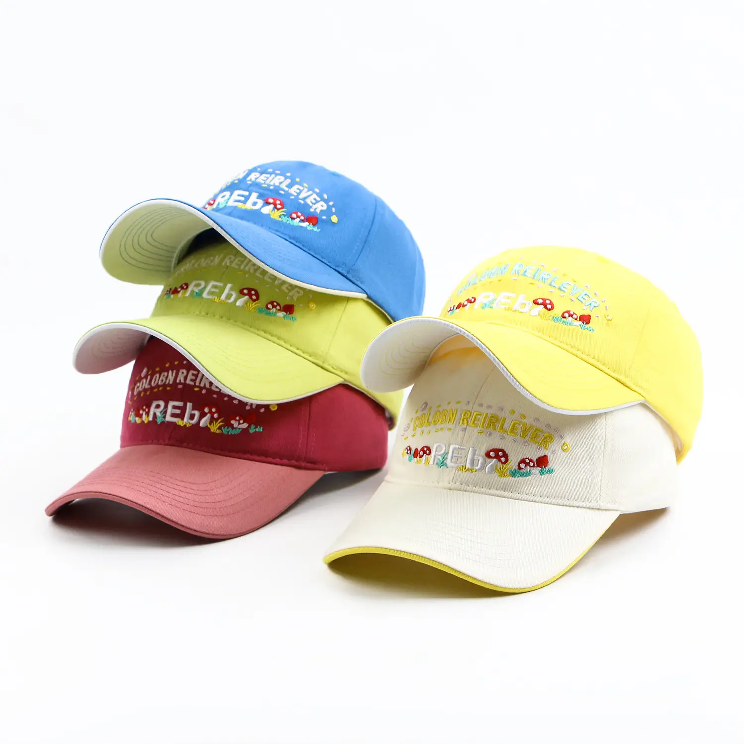 Korean Style Red Mushroom Baseball Cap for Women — feature 1