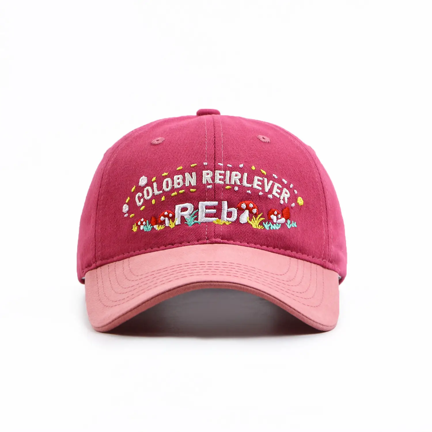 Korean Style Red Mushroom Baseball Cap for Women — feature 5