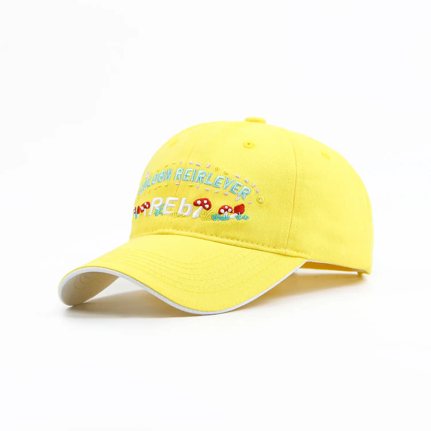 Korean Style Red Mushroom Baseball Cap for Women - Image 2