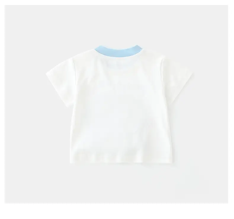 Duuduu Baby T-Shirt Blue Positive Print Summer Wear — feature 19