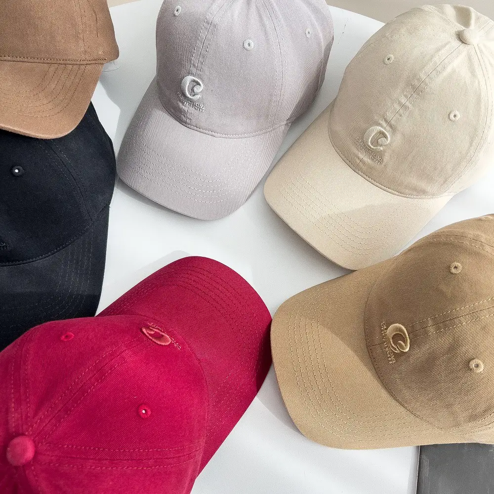 Burgundy & Gray Women's Hard Top Baseball Cap