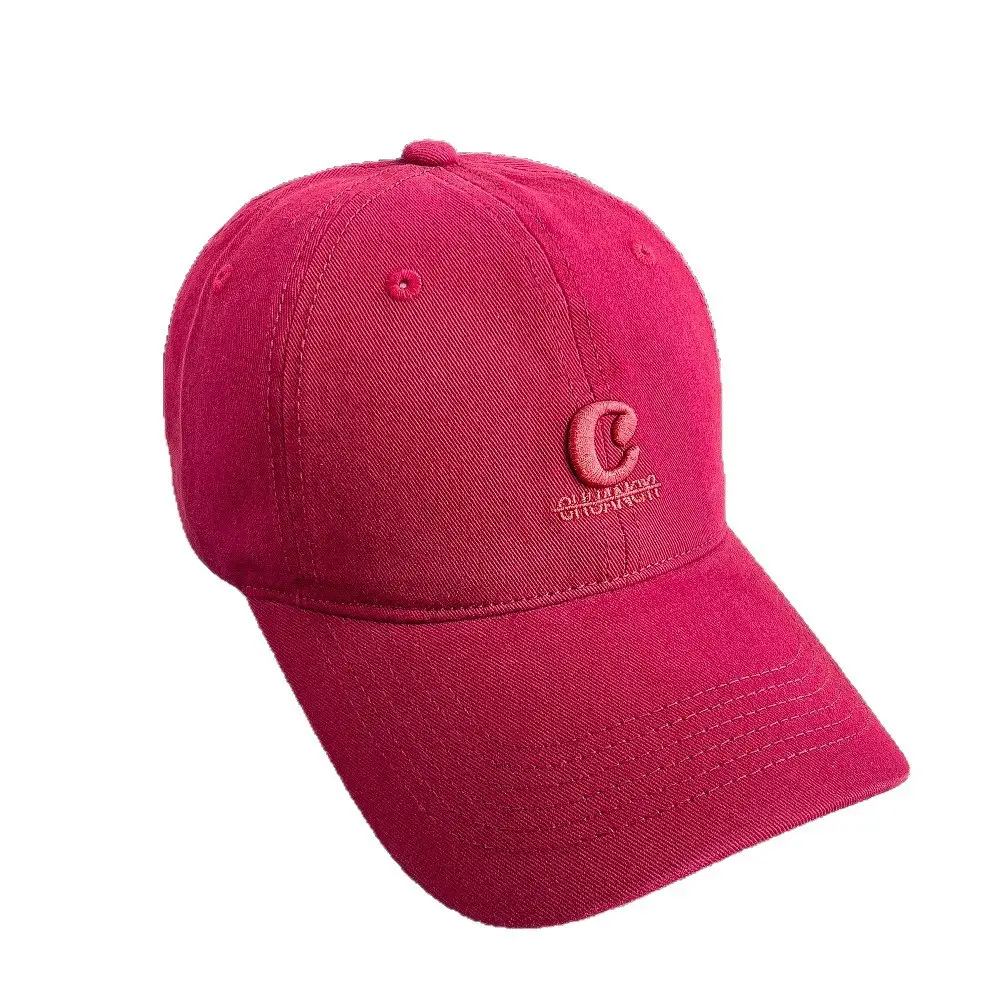 Burgundy & Gray Women's Hard Top Baseball Cap