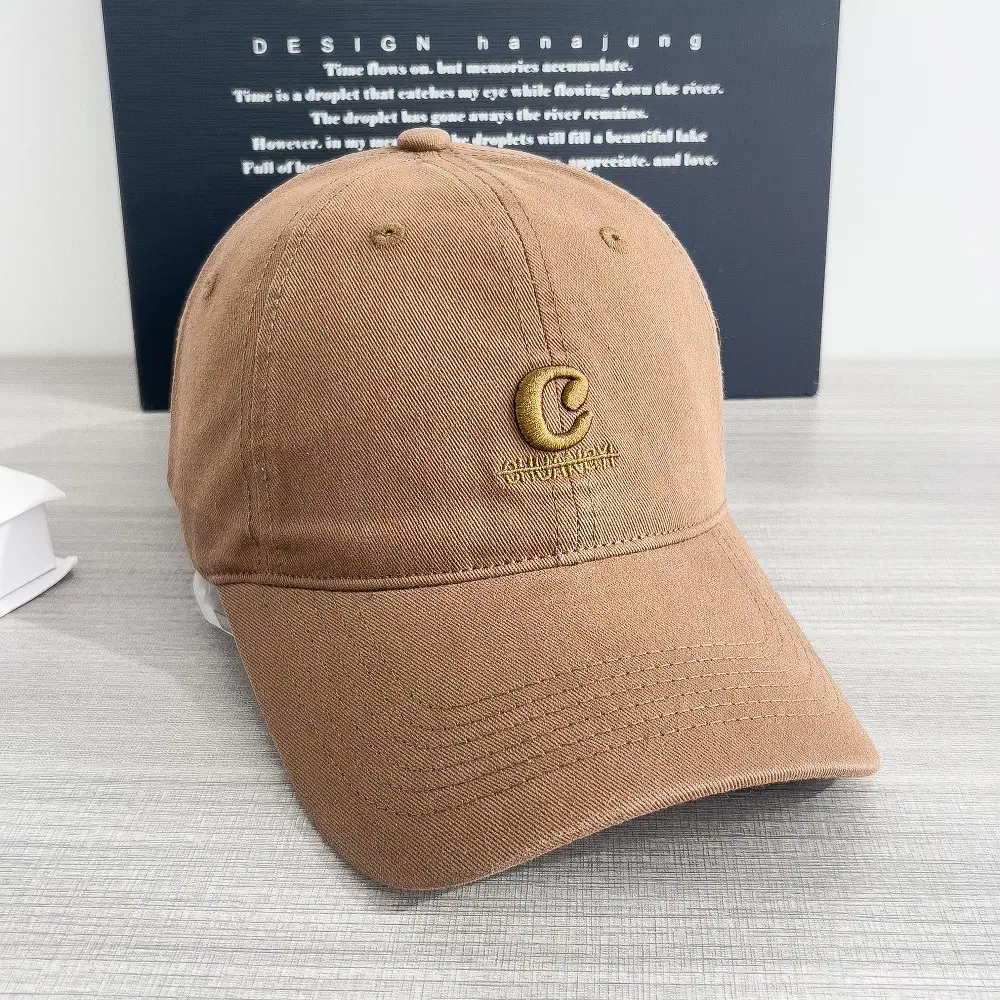 Burgundy & Gray Women's Hard Top Baseball Cap