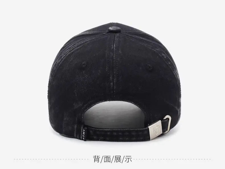 Blue Vintage Distressed Baseball Cap for Men Women — feature 10