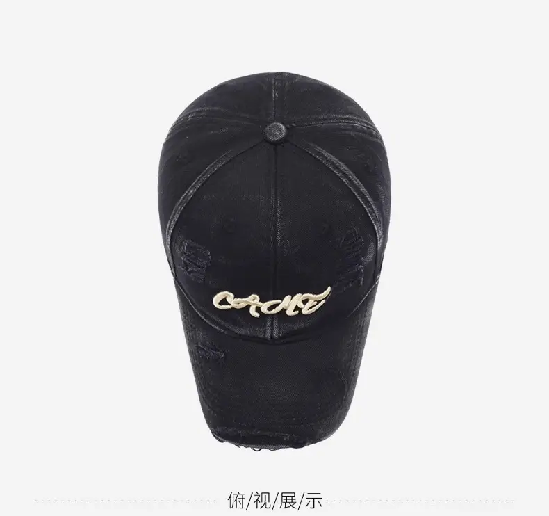 Blue Vintage Distressed Baseball Cap for Men Women — feature 11