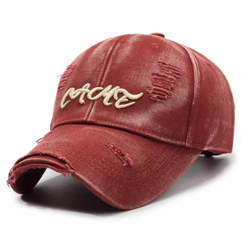 Blue Vintage Distressed Baseball Cap for Men Women - Image 4