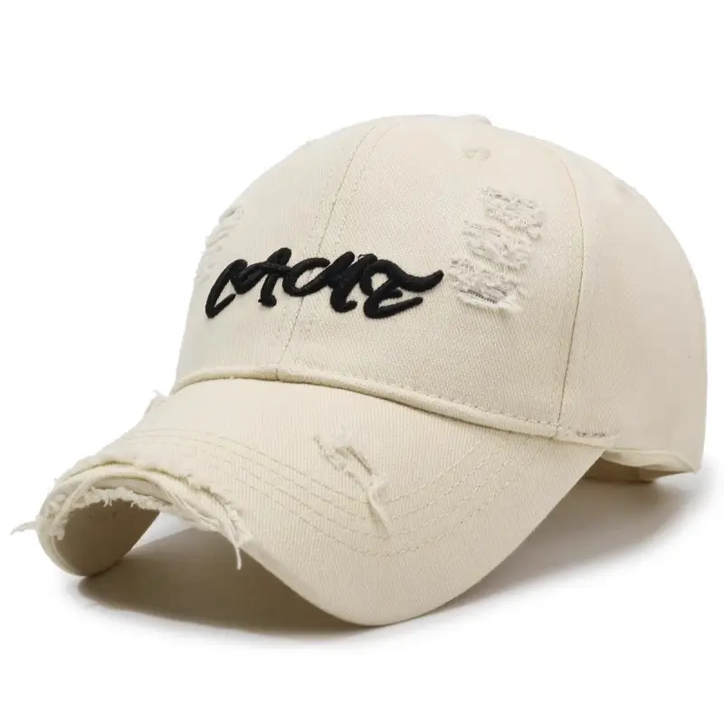 Blue Vintage Distressed Baseball Cap for Men Women - Image 6