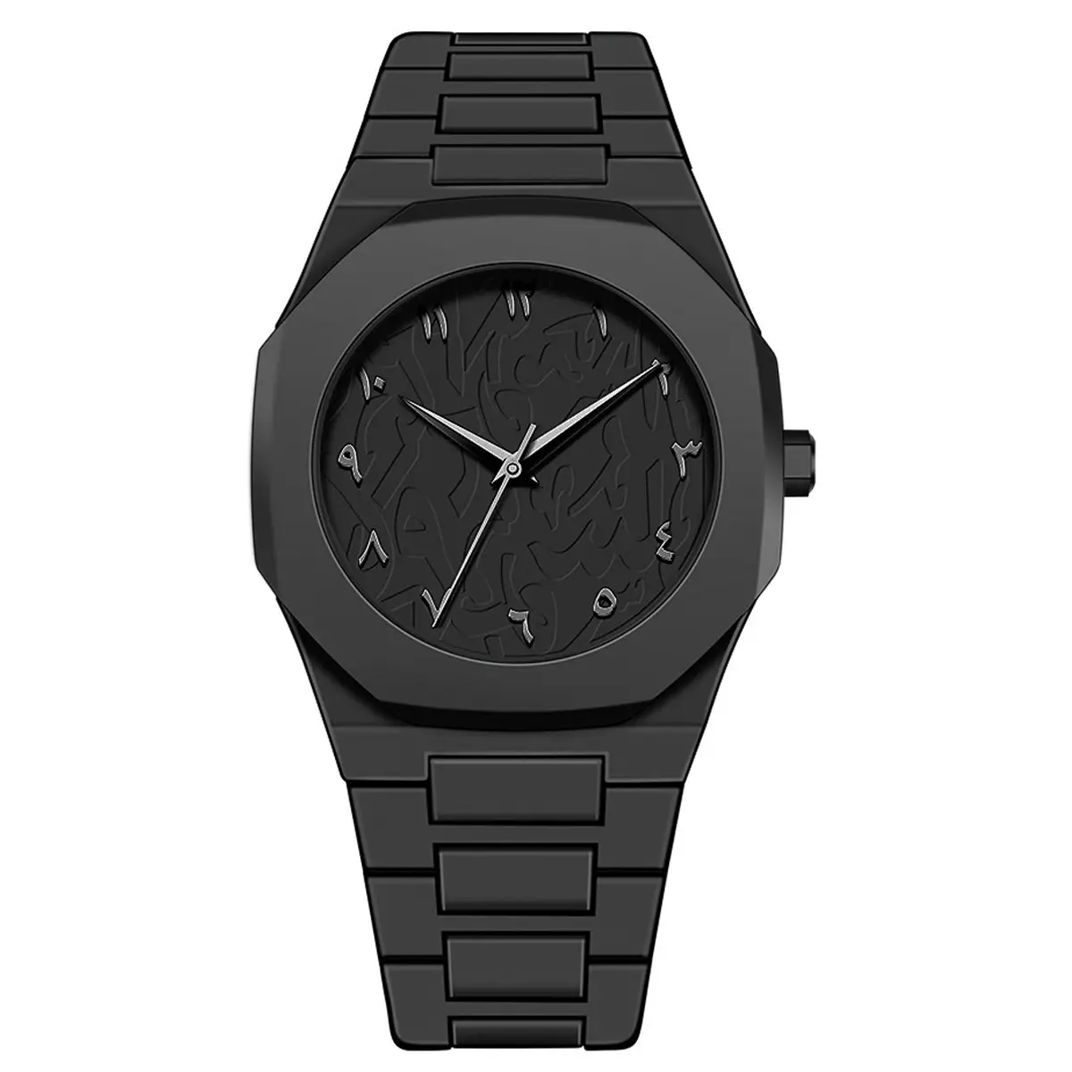 Men's Red Dial Arabic Watch Ultra-Thin Plastic Waterproof