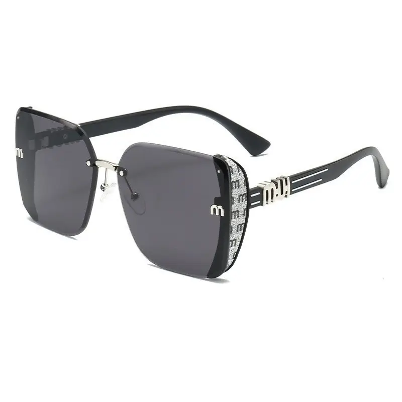 2025 New Fashion Cut-Edge Sunglasses Half-Frame High-Quality Trendy Simple Glasses Sunglasses Flash Xiaohongshu - Image 10