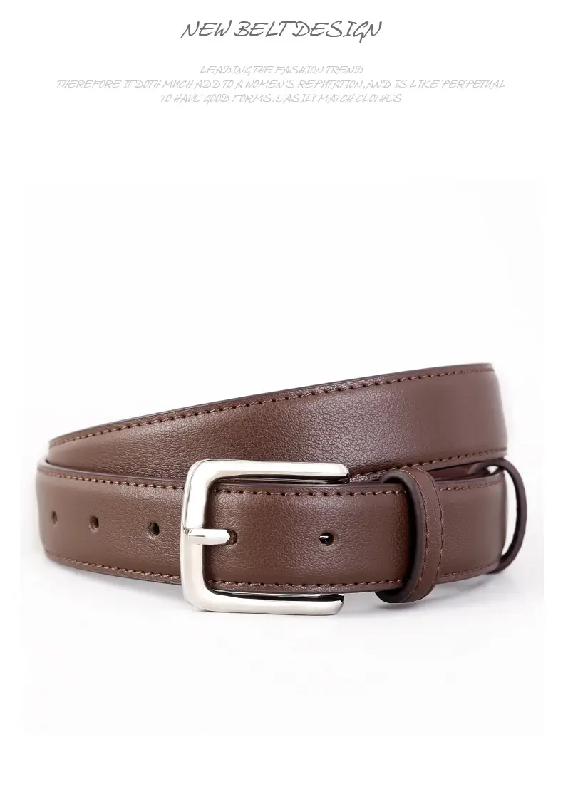 2025 Cowhide Leather Belt for Women with Alloy Buckle — feature 24