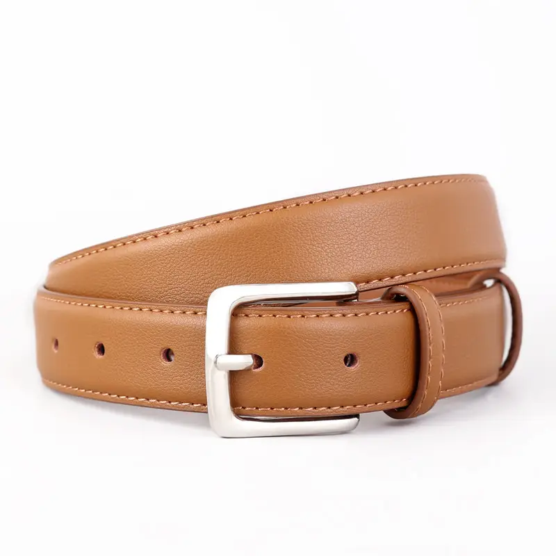 2025 Cowhide Leather Belt for Women with Alloy Buckle - Image 2