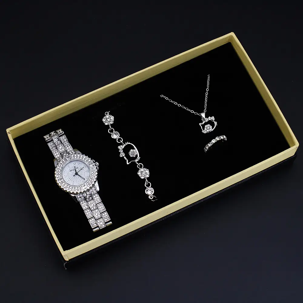High-Looking Ladies Watch Set Quartz Watch Jewelry - Image 5