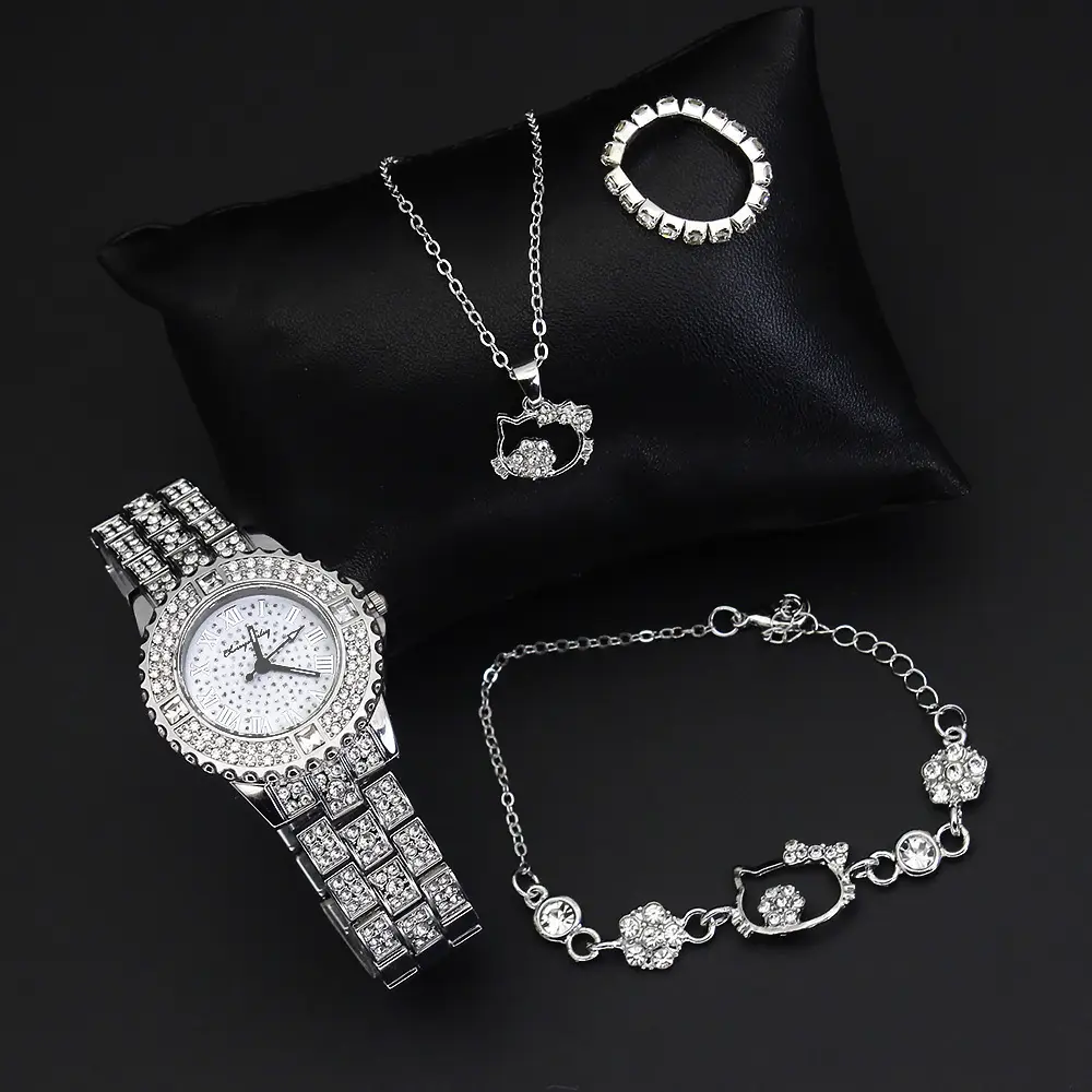 High-Looking Ladies Watch Set Quartz Watch Jewelry — feature 5