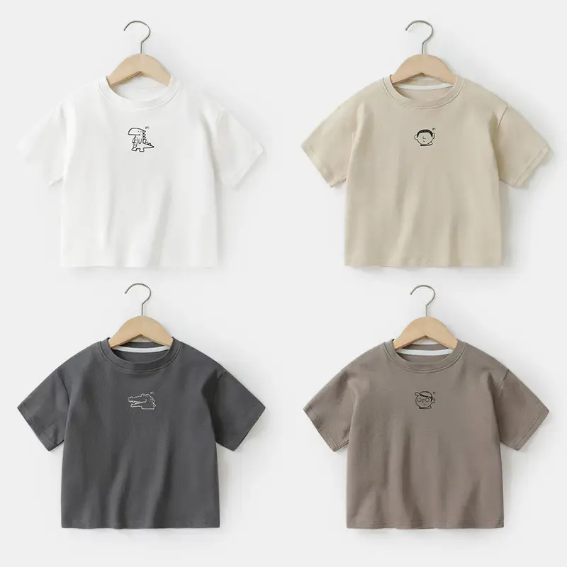 Right European Boys Grey T-Shirt 100% Cotton - Image 7