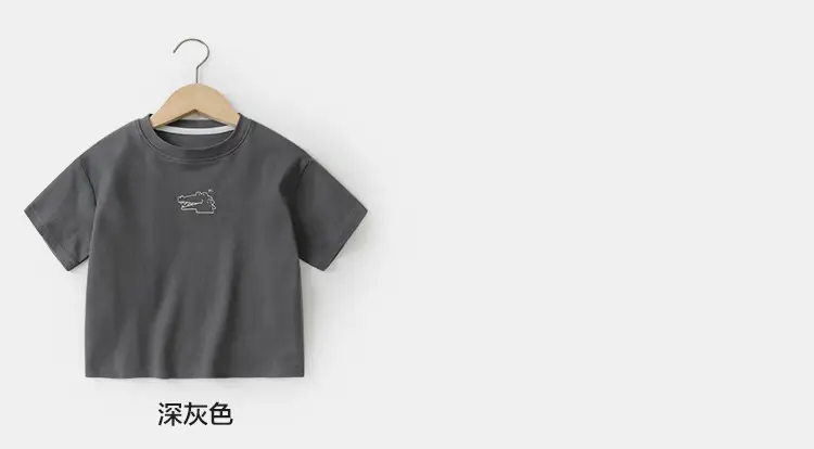 Right European Boys Grey T-Shirt 100% Cotton — feature 16