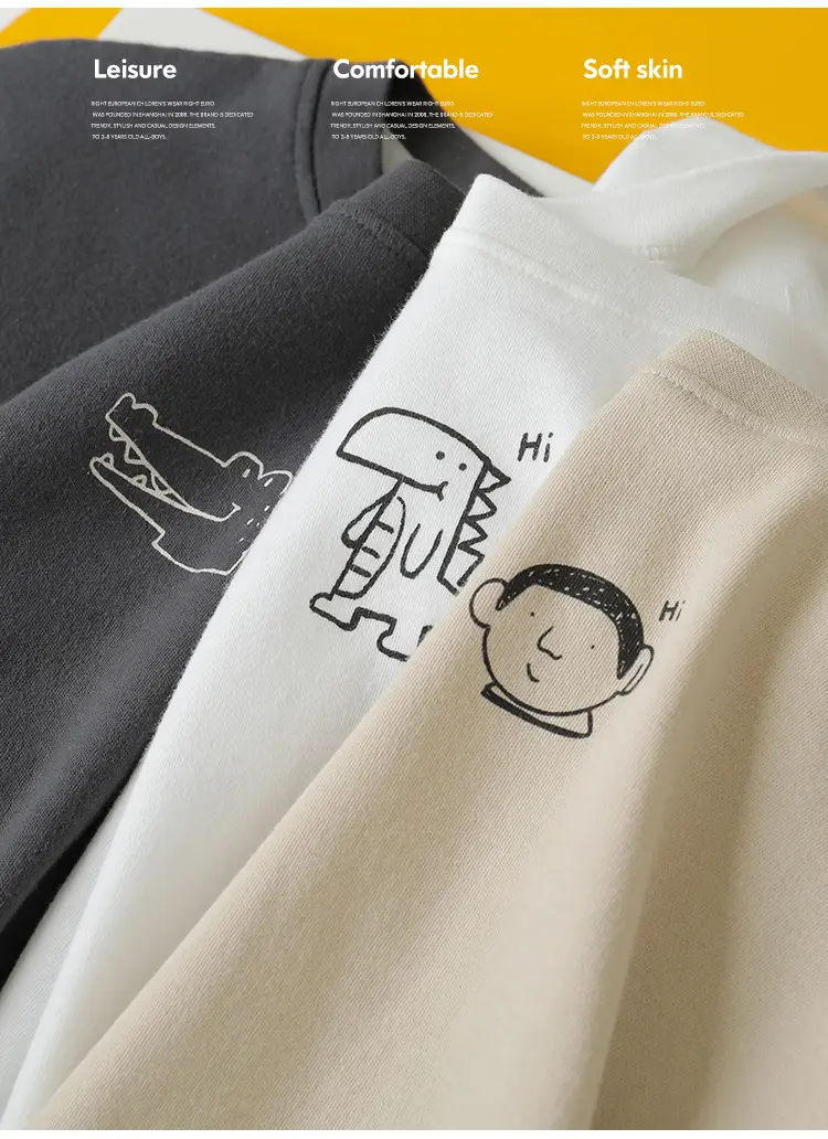 Right European Boys Grey T-Shirt 100% Cotton — feature 18