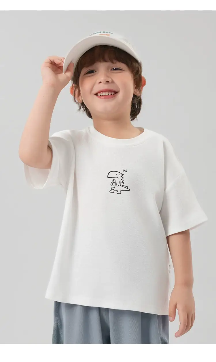 Right European Boys Grey T-Shirt 100% Cotton — feature 3