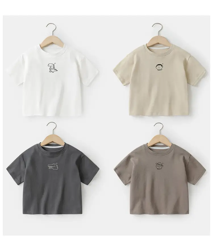 Right European Boys Grey T-Shirt 100% Cotton — feature 7