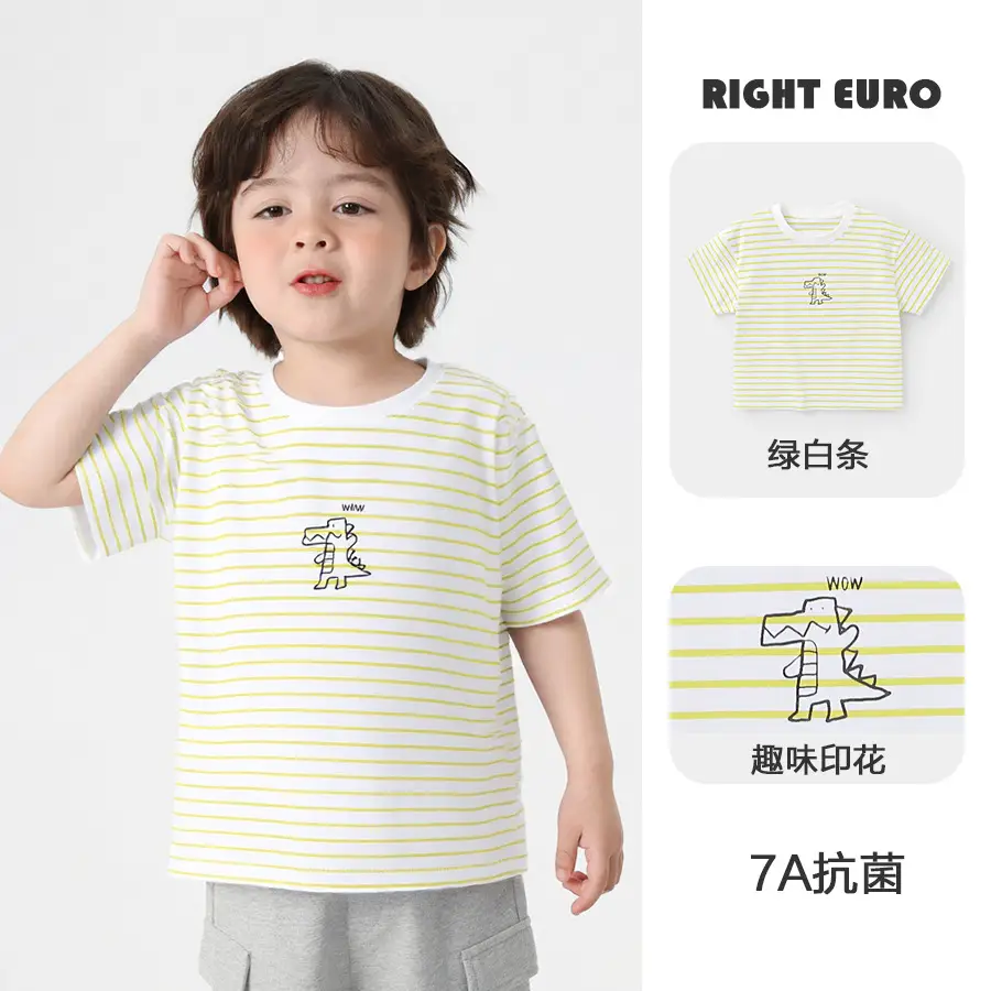 Right European Boys Grey T-Shirt 100% Cotton - Image 3