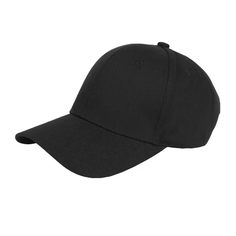 Black Embroidered Duckbill Cap for Women Large Head Circumference - Image 9
