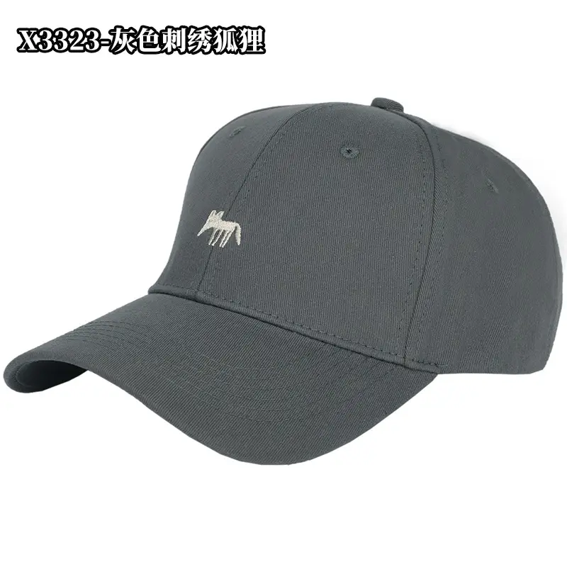 Black Embroidered Duckbill Cap for Women Large Head Circumference - Image 2