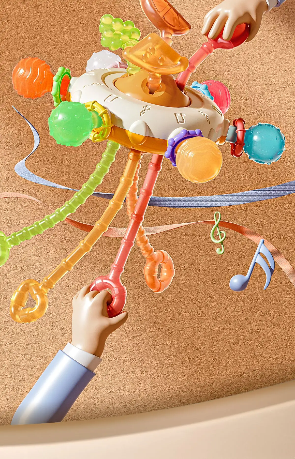 Cross-Border Baby Finger Toy 14x17cm Pull-Up Fun — feature 9