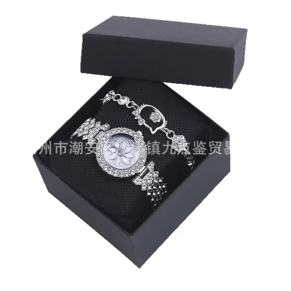 Women's Diamond Set British Watch Bracelet Set - Image 5