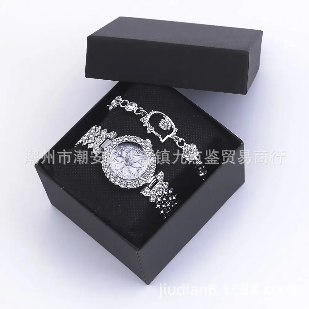 Women's Diamond Set British Watch Bracelet Set — feature 8