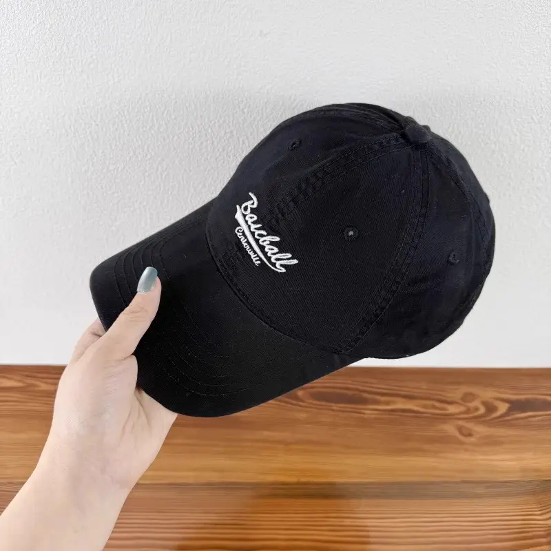 Women Purple Baseball Cap with Embroidered Letter Design — feature 12