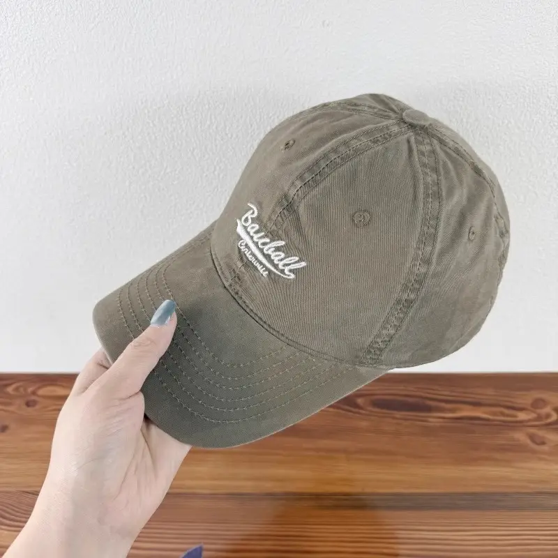 Women Purple Baseball Cap with Embroidered Letter Design — feature 16