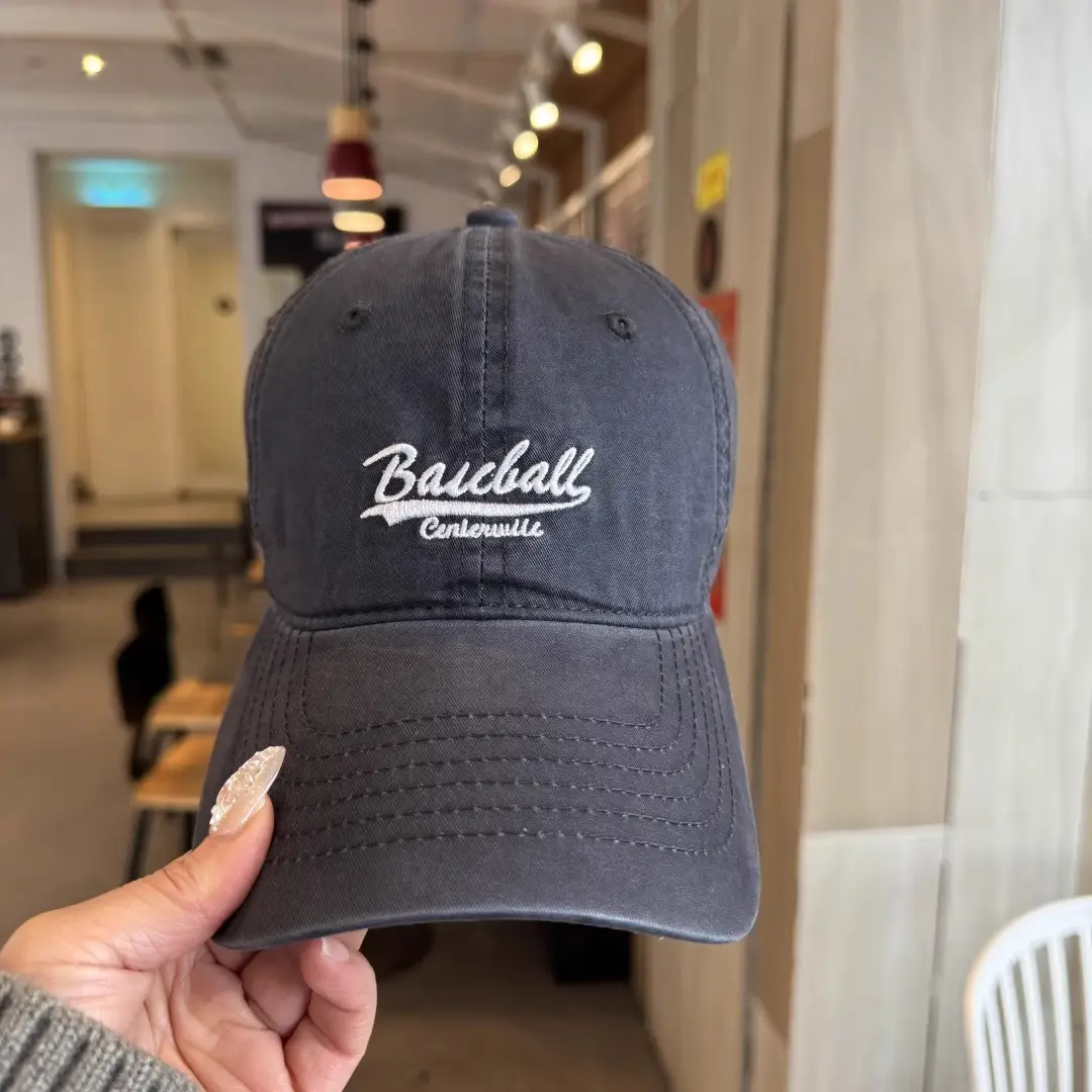 Women Purple Baseball Cap with Embroidered Letter Design — feature 6