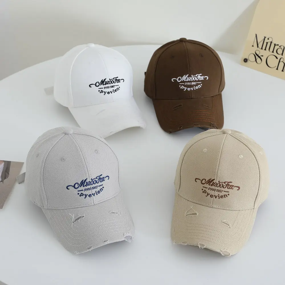 Women Red Letter Embroidered Baseball Cap - Image 9