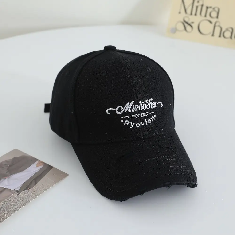 Women Red Letter Embroidered Baseball Cap — feature 3