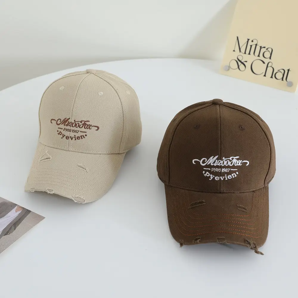 Women Red Letter Embroidered Baseball Cap — feature 8