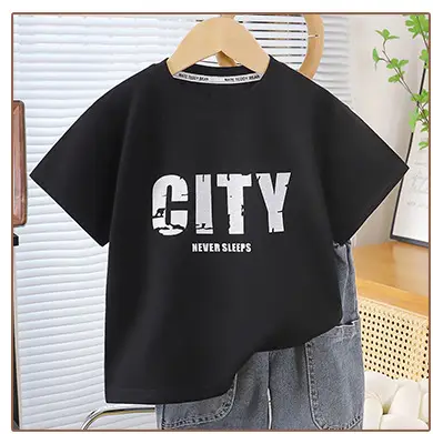 Girls City Print Cotton T-Shirt Medium to XL — feature 10
