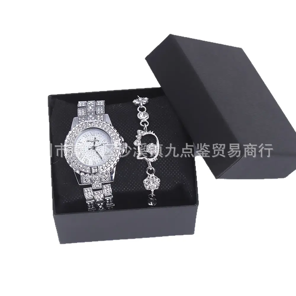 Diamond Inlaid Quartz Watch Set for Women - Image 6
