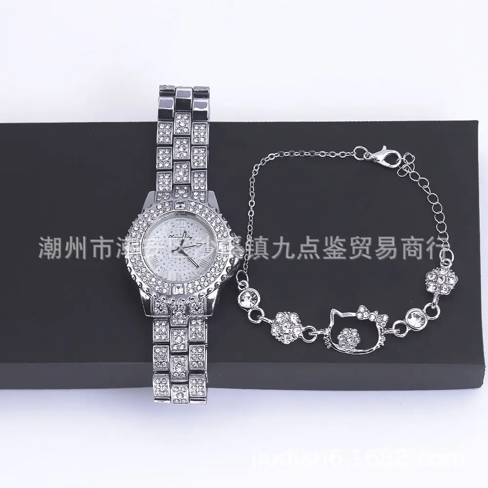 Diamond Inlaid Quartz Watch Set for Women — feature 9