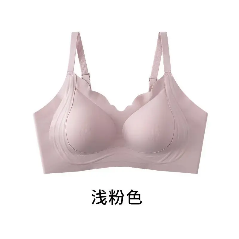 Herbal Home Invisible Liquid Foundation Seamless Soft Support Bra for Women with Small Bust, Push-Up Fixed Cup Anti-Sagging Bra
