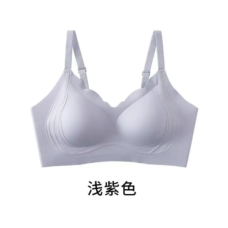Herbal Home Invisible Liquid Foundation Seamless Soft Support Bra for Women with Small Bust, Push-Up Fixed Cup Anti-Sagging Bra