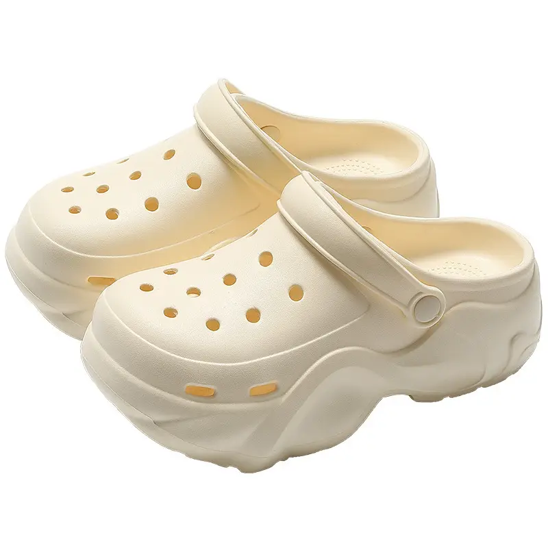 Thick-Soled Croc Shoes Women's Summer Outerwear 2025 New Anti-Slip Non-Stinky Feet Feeling Baotou Sandals Wholesale - Image 50
